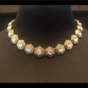 J. Crew Gold Tone Art Deco Style Choker